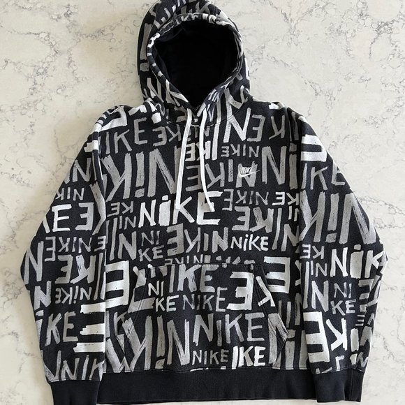 Nike Other - Nike All-Over Graffiti Print Hoodie - Size XL CLEAN